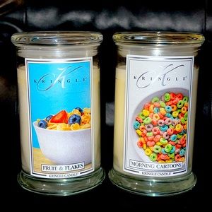 Fruit & Flakes and Morning Cartoons 2-Wick Candles